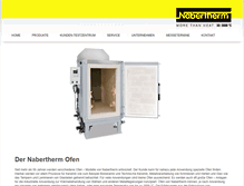 Tablet Screenshot of nabertherm-oefen.de